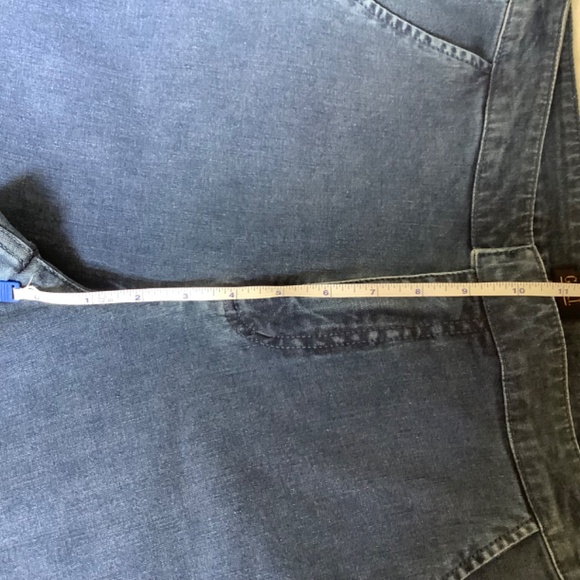 G.I.L.I Boho Retro Dual Stretch Button Flare Jeans Medium Blue Wash SZ 12 - Picture 11 of 16